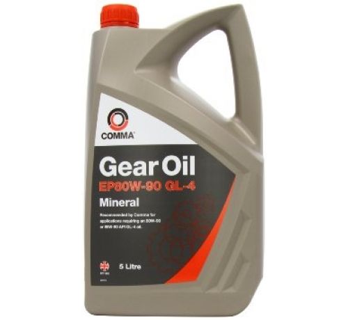 Трансмиссионное масло COMMA GEAR OIL EP 80w90 GL4 5L